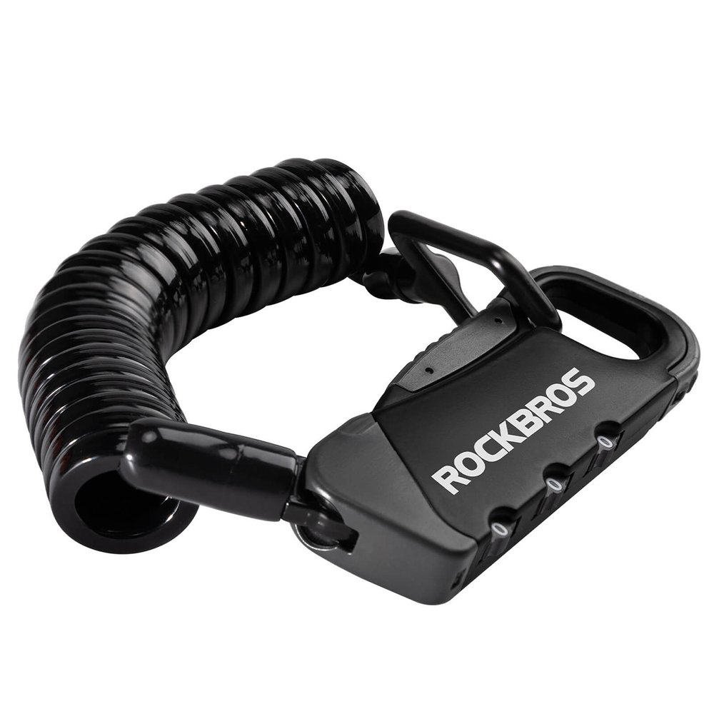 Rockbros RBK6N dviračio spyna su kodu – juoda - Image 2