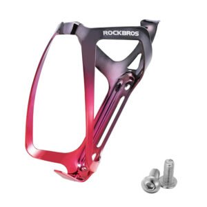 Rockbros RKL02 Aluminum Bottle Cage - Black and Red