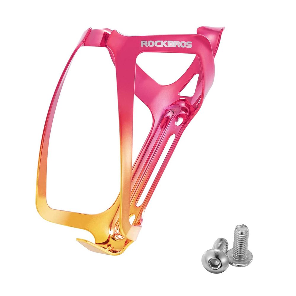 Rockbros RKL02 Aluminum Bottle Cage - Red and Gold