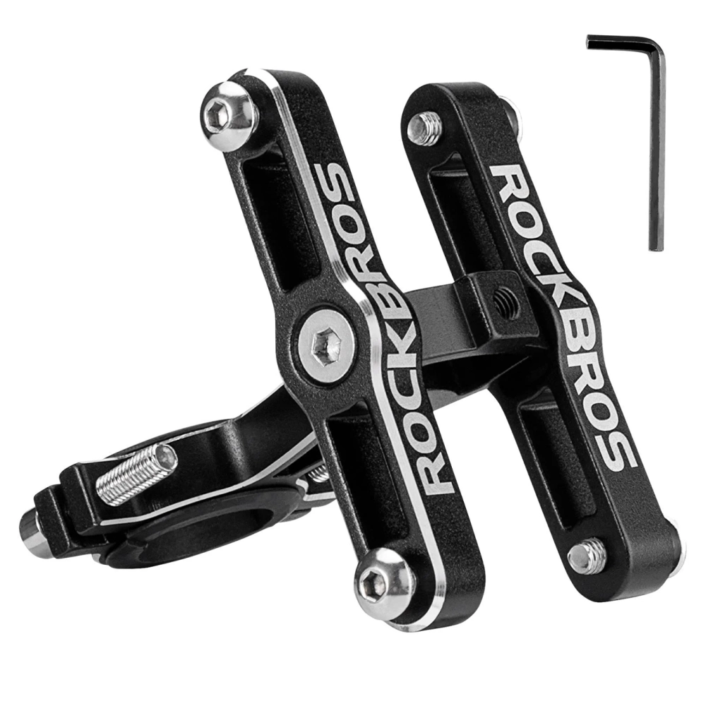 Rockbros KS-415 Aluminum Adjustable Bottle Cage Adapter - Black
