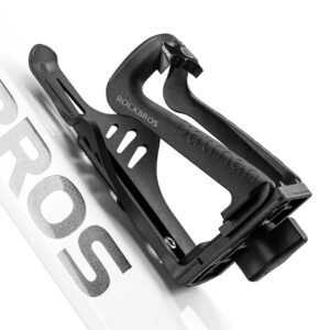 Rockbros 2-3D Adjustable Bottle Holder for Bikes and Motorcycles - Black