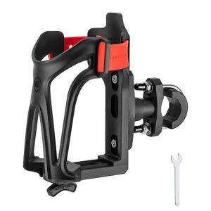 Rockbros 31210029 Motorcycle Bottle Holder - Black and Red