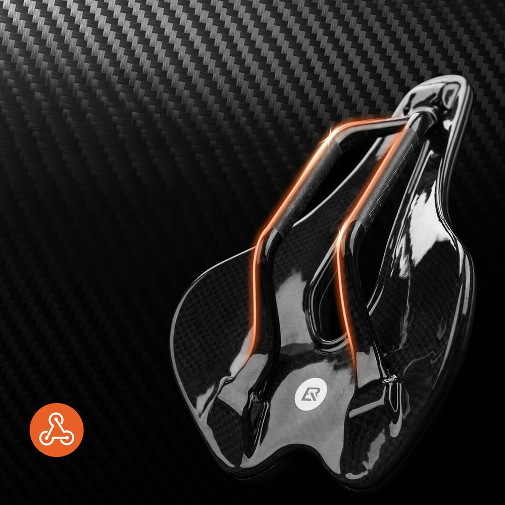 Rockbros LF0214 anatominis 3D vandeniui atsparus dviračio balnelis – juodas - Image 6