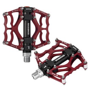 Rockbros JT201012LR 2010-12L Aluminum Platform Bicycle Pedals - Red