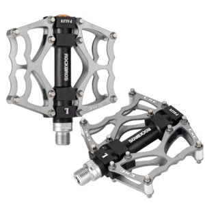 Rockbros JT201012LS 2010-12L Aluminum Platform Bicycle Pedals - Silver