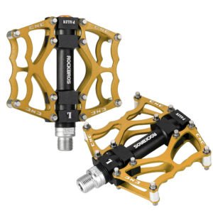 Rockbros JT201012LG 2010-12L Aluminum Platform Bicycle Pedals - Gold