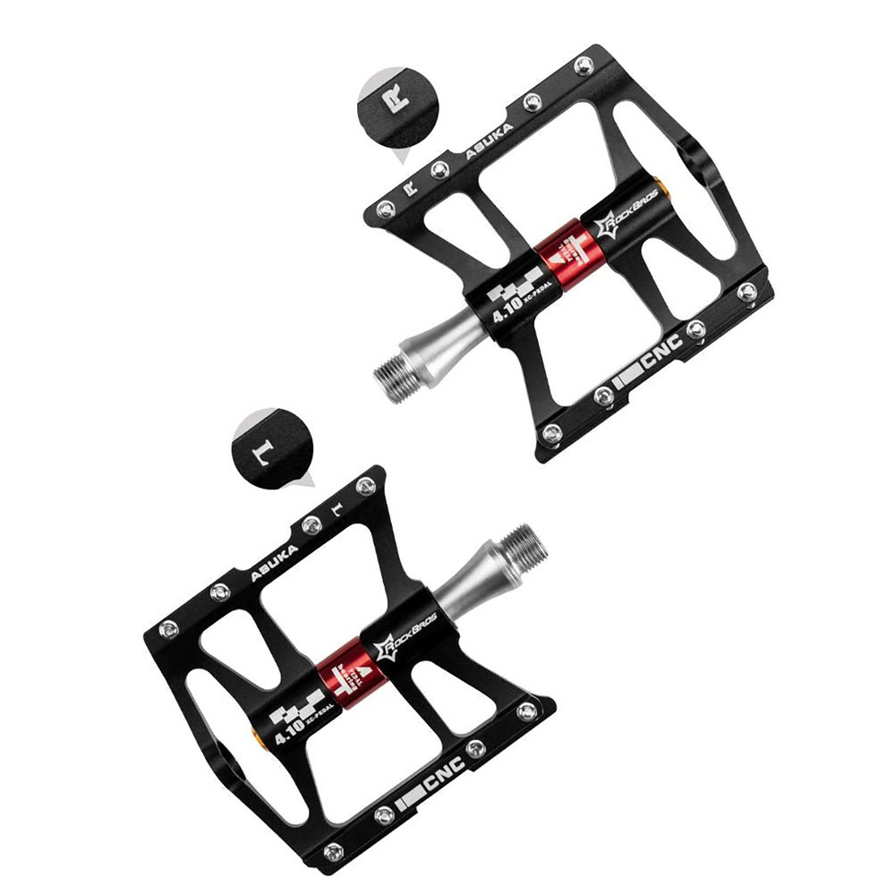 Rockbros JT410 4.10 dviračio pedalai su 4 guoliais – juodi - Image 5