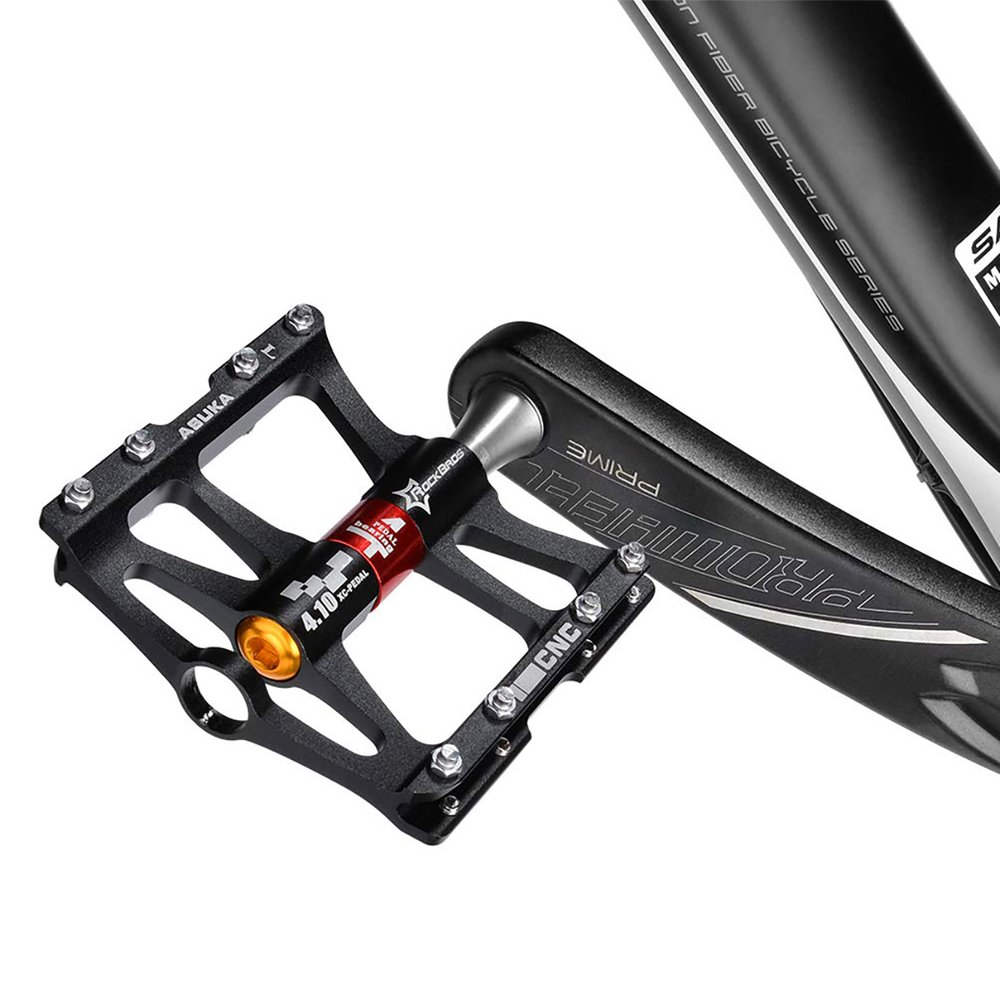 Rockbros JT410 4.10 dviračio pedalai su 4 guoliais – juodi - Image 6