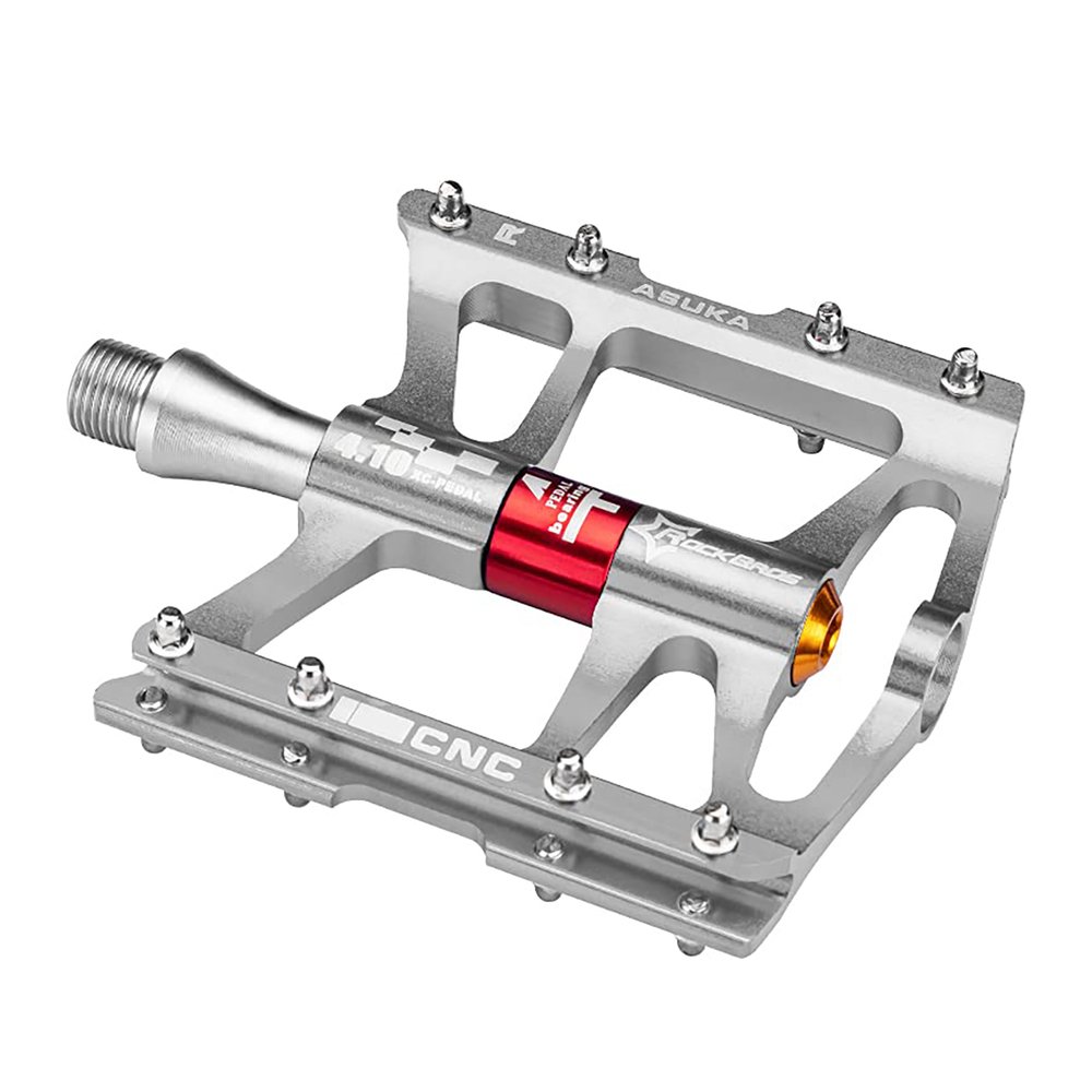 Rockbros JT410 4.10 dviračio pedalai su 4 guoliais – sidabriniai - Image 2