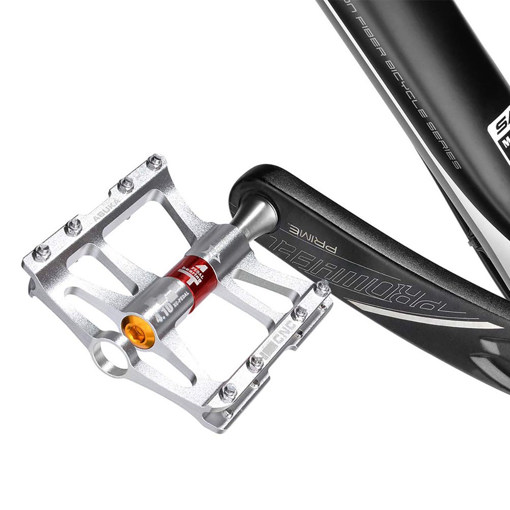 Rockbros JT410 4.10 dviračio pedalai su 4 guoliais – sidabriniai - Image 6