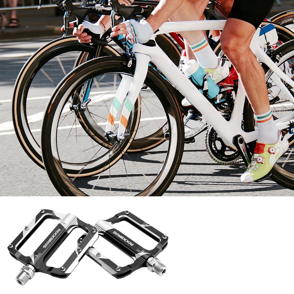 Rockbros K306-BK MTB aliumininiai dviračio pedalai – juodi - Image 4