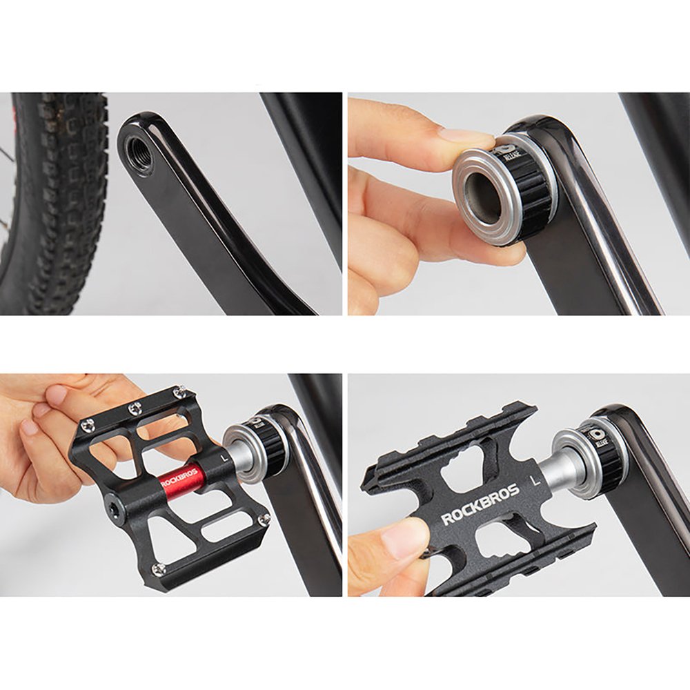 Rockbros K3462F-BK nuimami greito atleidimo dviračio pedalai – juodi - Image 3