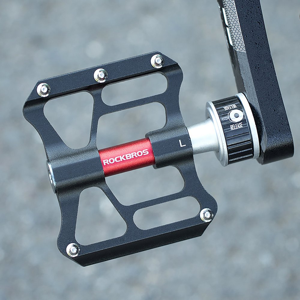 Rockbros K3462F-BK nuimami greito atleidimo dviračio pedalai – juodi - Image 8