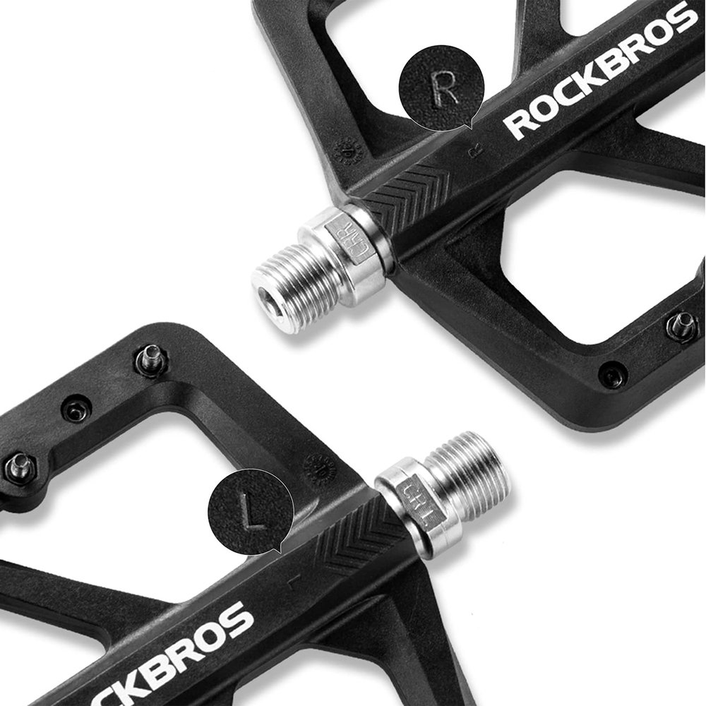 Rockbros M906 nailoniniai dviračio pedalai – juodi - Image 6