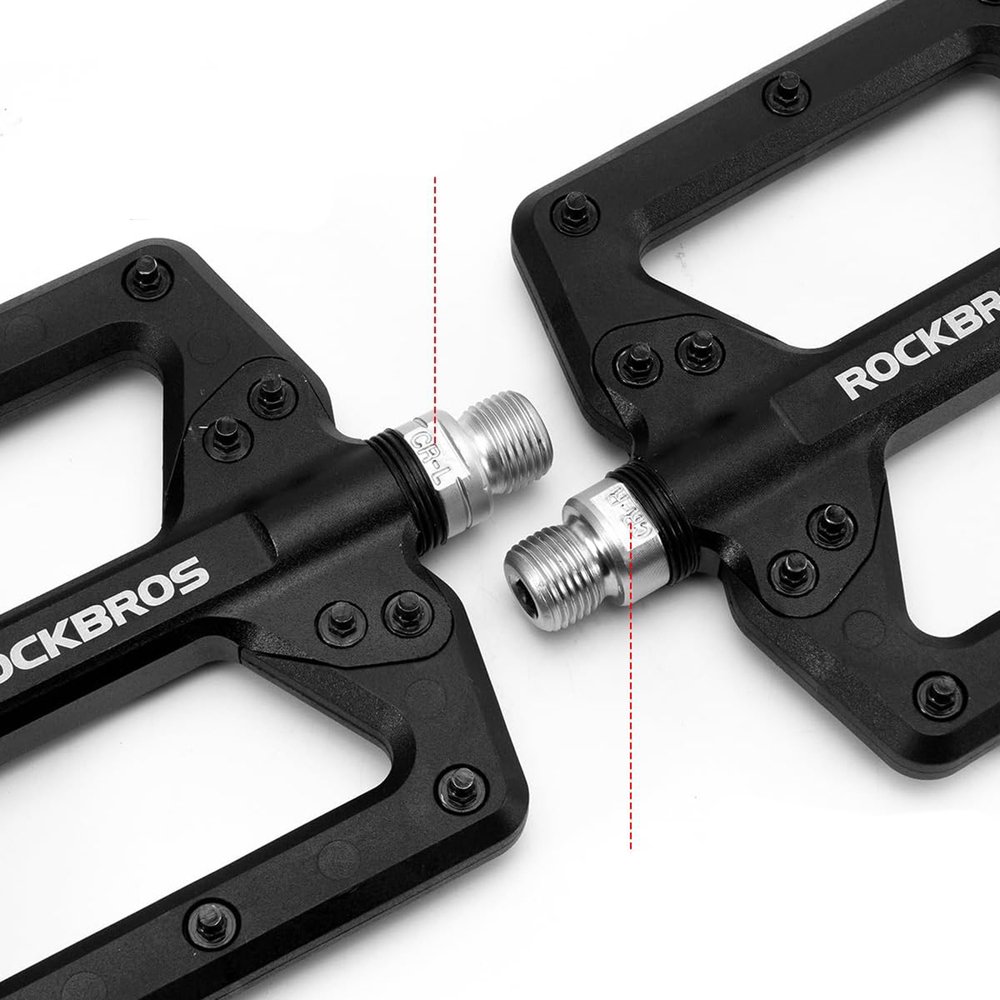 Rockbros 2022-12A nailoniniai dviračio pedalai – juodi - Image 2