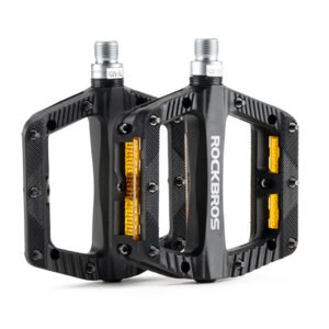 Rockbros BP2501 Reflective Nylon Bicycle Pedals - Black