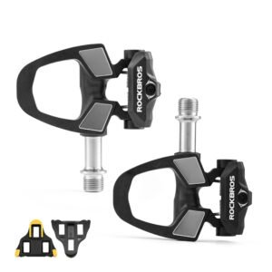 Rockbros RD9 SPD Carbon Fiber and Titanium Alloy Pedal Cleats - Black