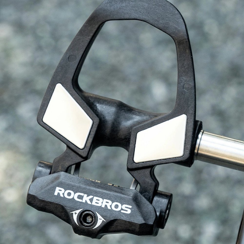 Rockbros RD9 SPD pedalų plokštelės iš anglies pluošto ir titano lydinio – juodos - Image 2