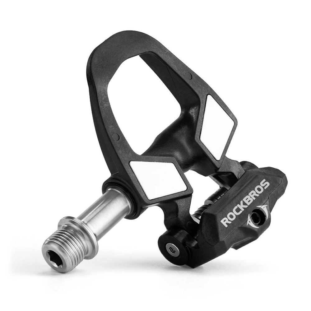 Rockbros RD9 SPD pedalų plokštelės iš anglies pluošto ir titano lydinio – juodos - Image 3