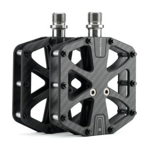 Rockbros C525 Carbon Fiber Platform Bike Pedals - Black