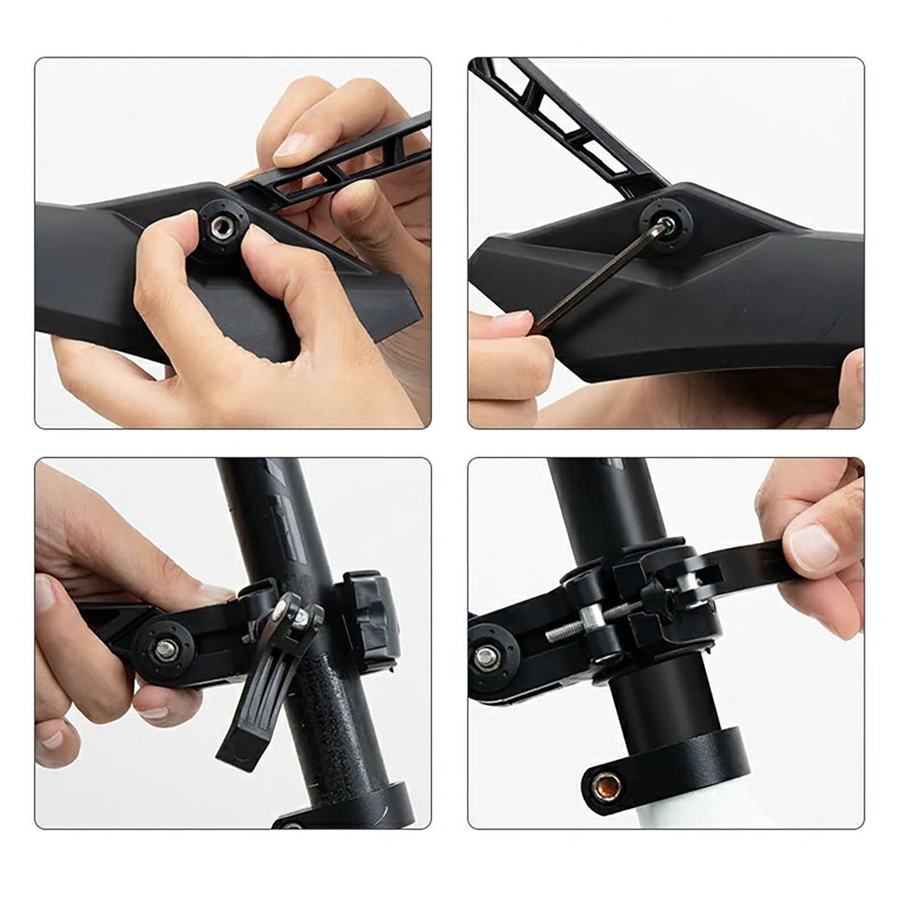 Rockbros FK-870 reguliuojami dviračio purvasaugiai su greito atleidimo sistema – juodi - Image 10