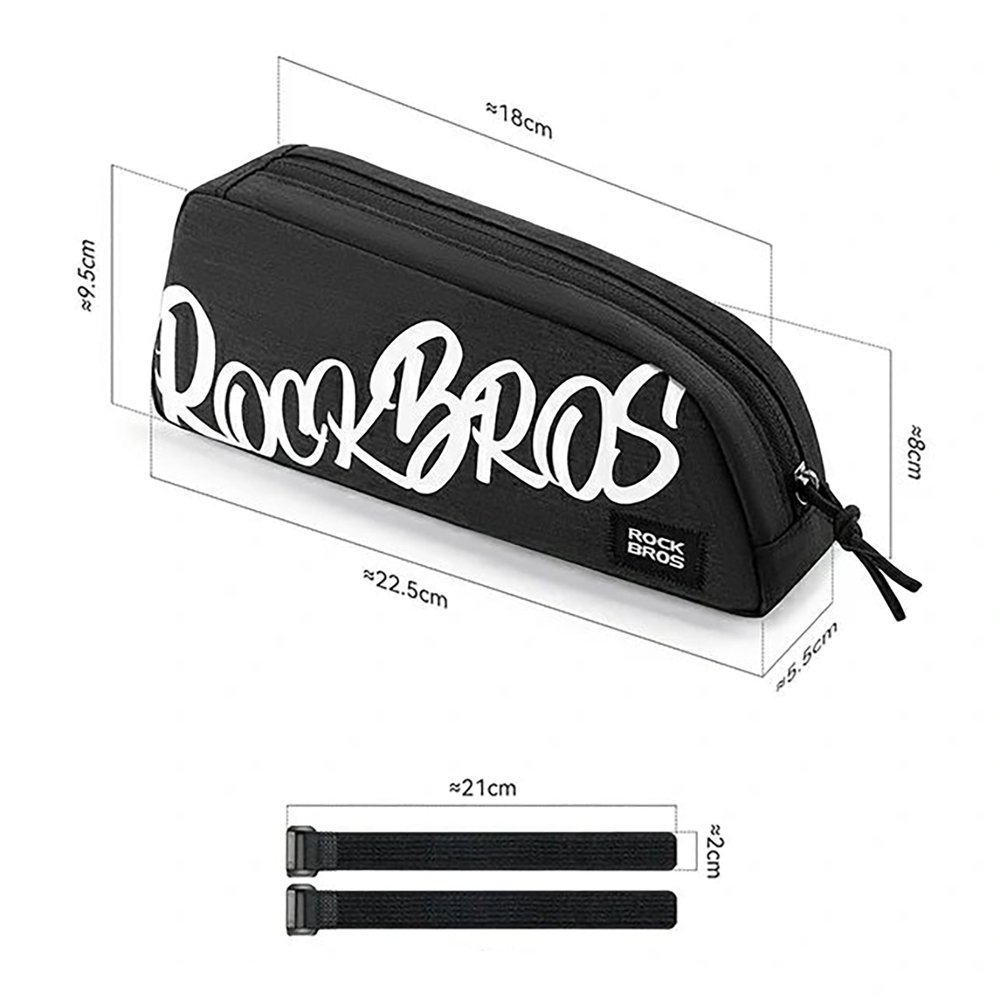 Rockbros G009 Flash Journey viršutinio rėmo dviračio krepšys 0,8 l – juodas - Image 3