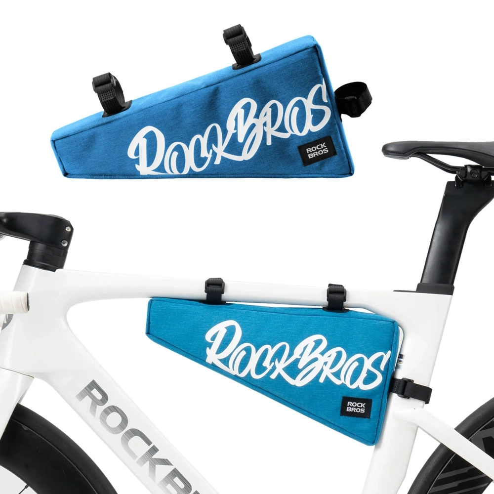Rockbros G008 Flash Journey XL trikampis rėmo dviračio krepšys 1,9 l – mėlynas - Image 2