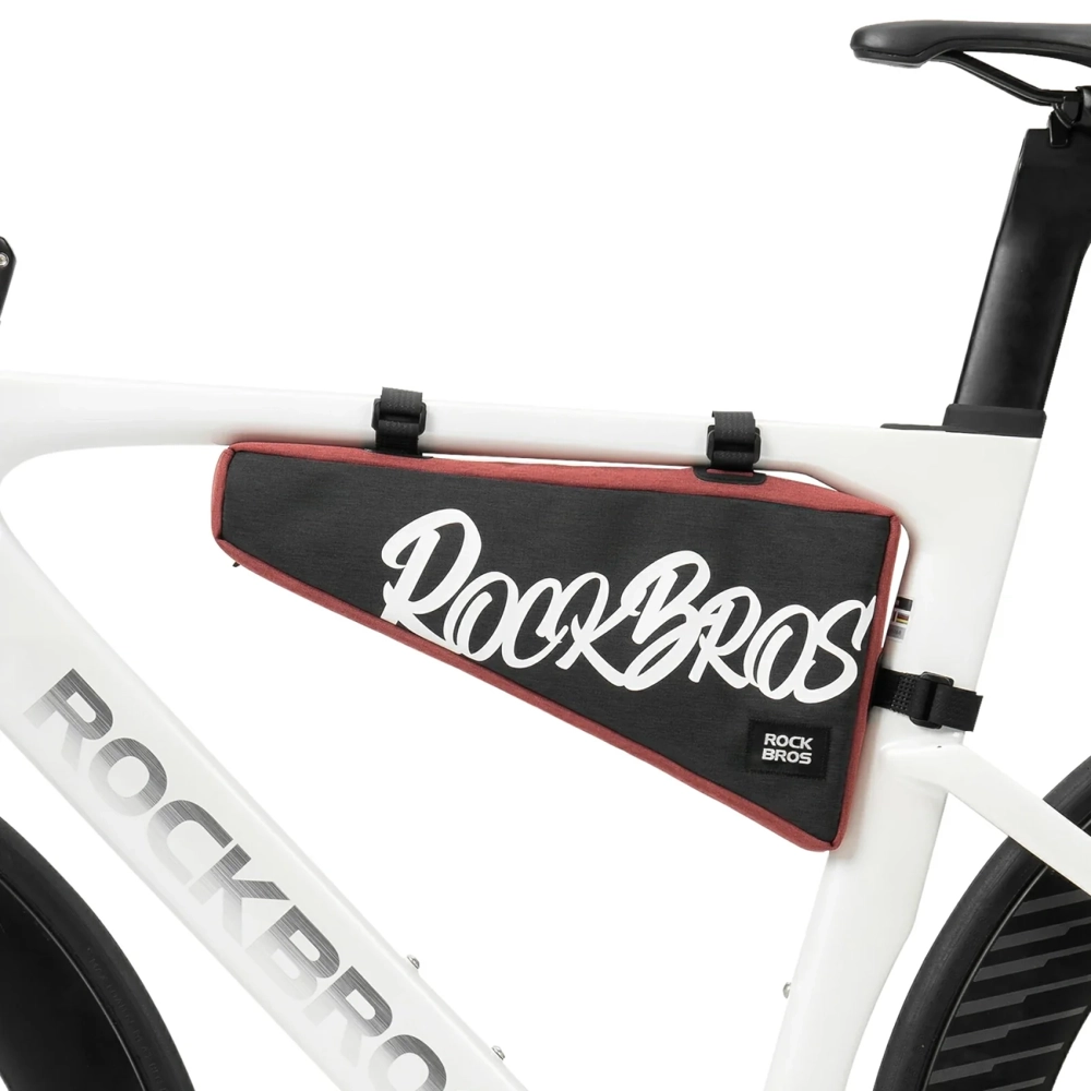 Rockbros G008 Flash Journey Triangle Frame Bike Bag XL 1.9 l - Black and Red