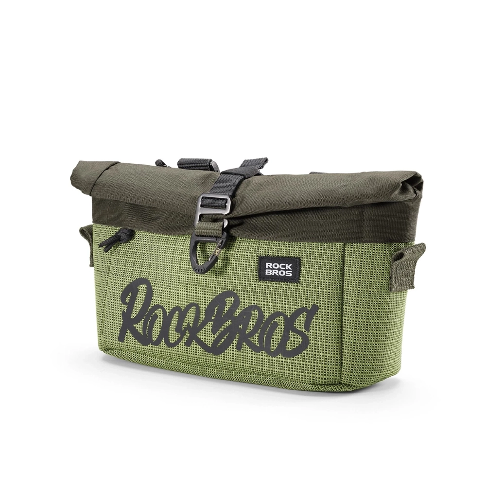 Rockbros W020-1 Foldable Handlebar Bicycle Bag - Green