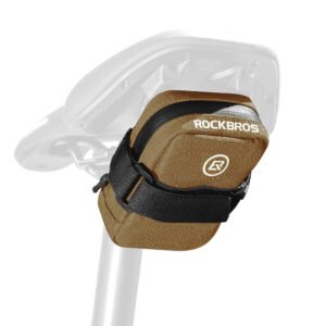 Rockbros F006 bicycle saddle bag 0.35 l - brown