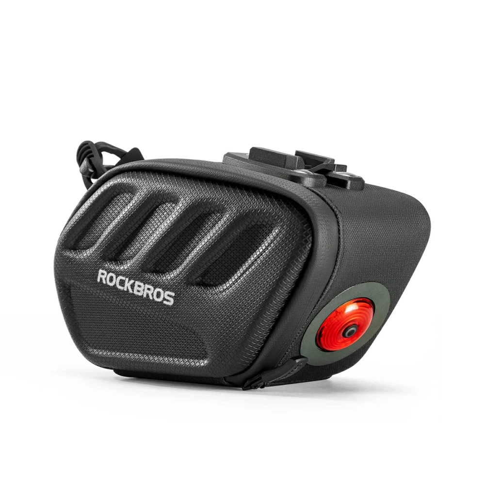 Rockbros C61 balnelio krepšys su išmaniuoju galiniu žibintu 0,45 l – juodas - Image 2