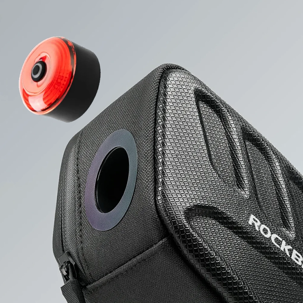 Rockbros C61 balnelio krepšys su išmaniuoju galiniu žibintu 0,45 l – juodas - Image 7