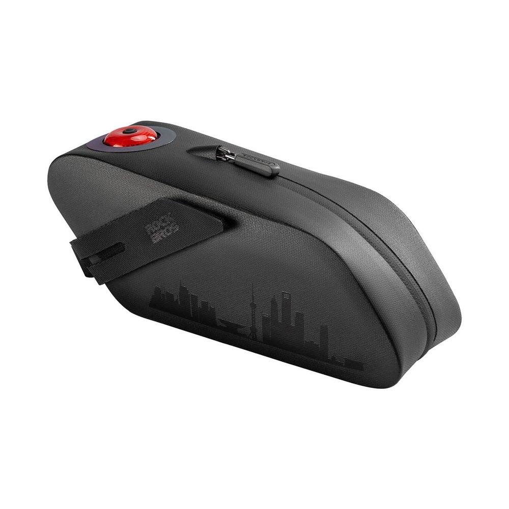 Rockbros AS-078-1 Bicycle Seat Bag with Smart Rear Light 0.8L - Black