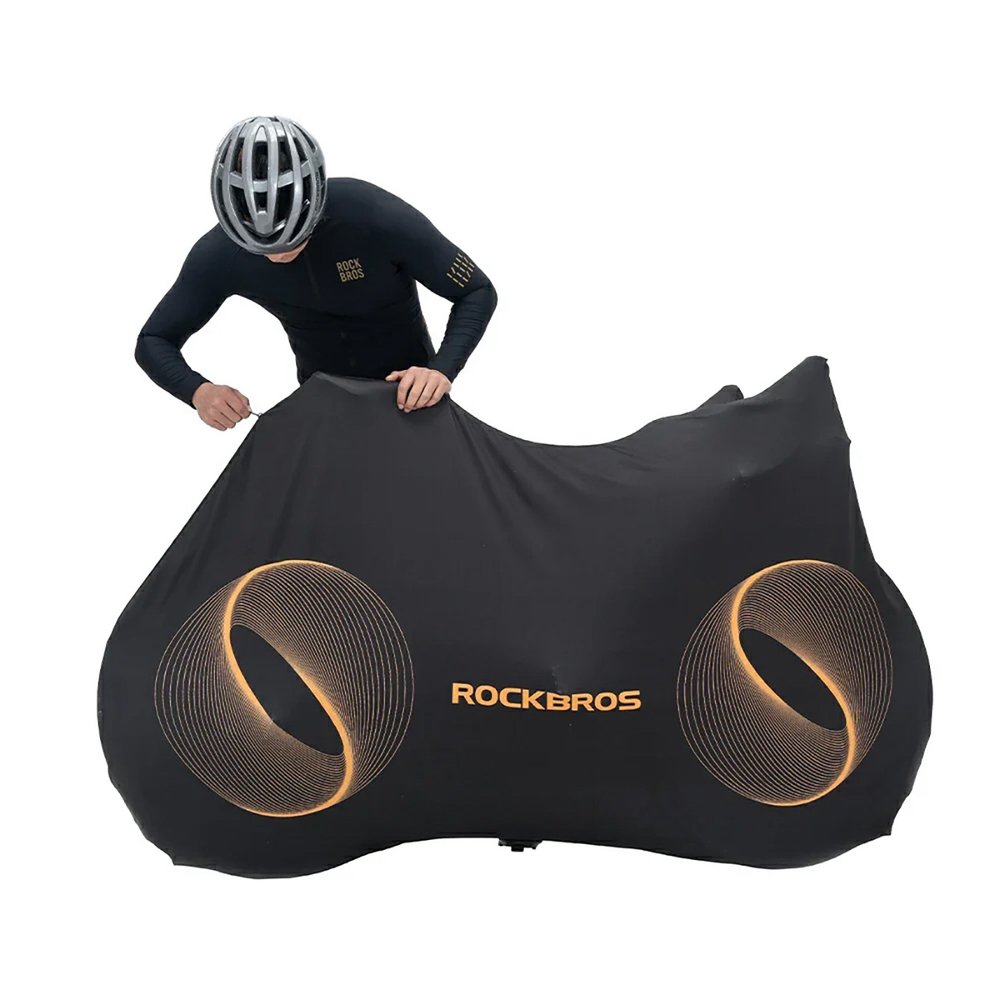 Rockbros D97 elastingas uždangalas 24”–29” elektriniams, gravel, kalnų ir 700C plento dviračiams – juodas - Image 2