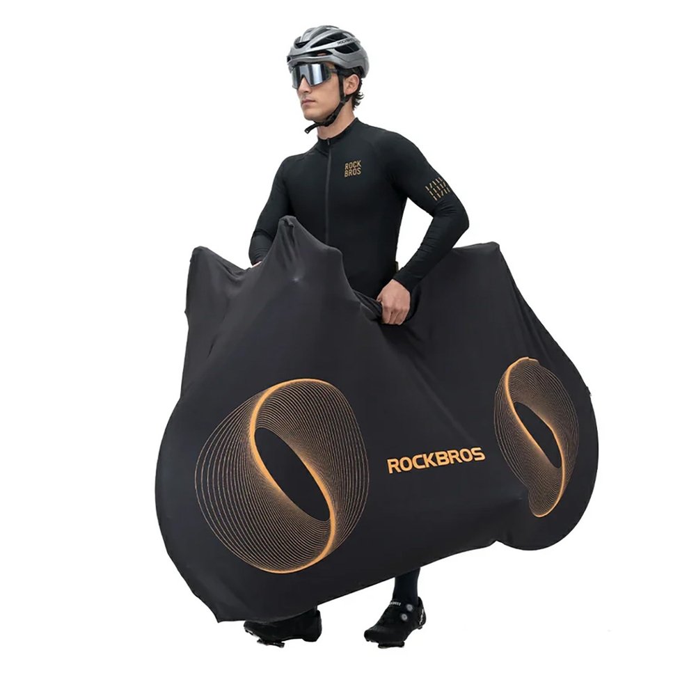 Rockbros D97 elastingas uždangalas 24”–29” elektriniams, gravel, kalnų ir 700C plento dviračiams – juodas - Image 3