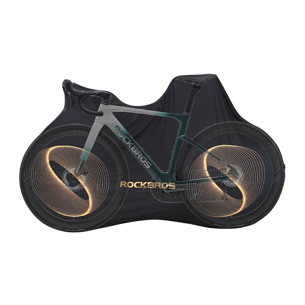 Rockbros D97 elastingas uždangalas 24”–29” elektriniams, gravel, kalnų ir 700C plento dviračiams – juodas - Image 5