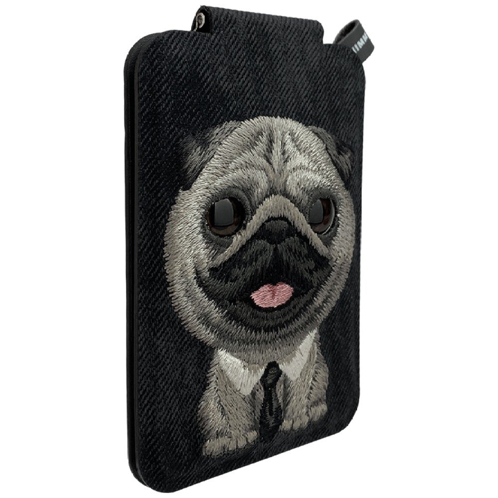 Nimmy New Big Eyed Pet 2.0 Dog magnetinė piniginė su telefono stovu – juoda - Image 6