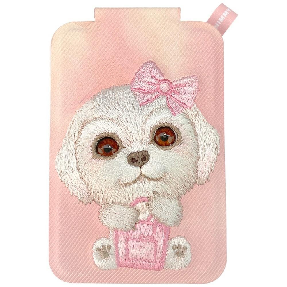 Nimmy New Big-Eye Cute Pets 2.0 Dog Magnetic Wallet with Phone Stand - Pink