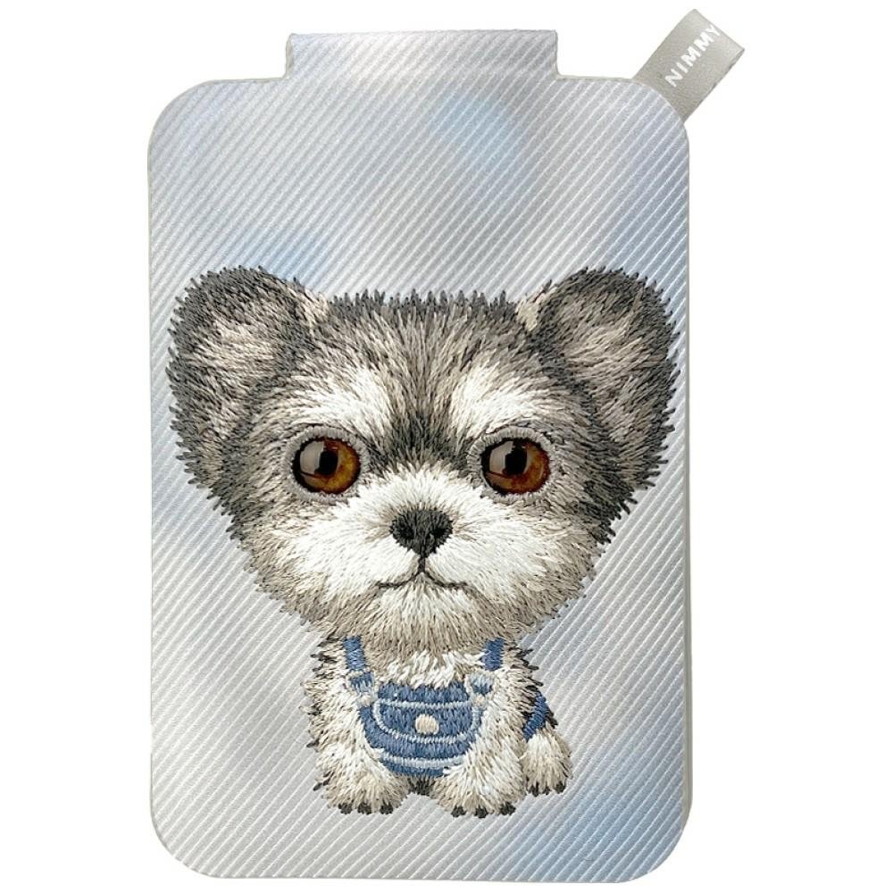 Nimmy New Big-Eye Cute Pets 2.0 Dog Magnetic Wallet with Phone Stand - Gray
