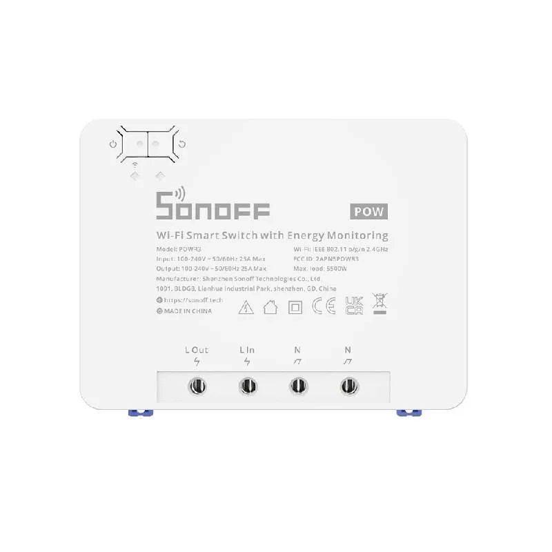 Sonoff POWR3 išmanusis Wi-Fi jungiklis su elektros srovės matavimo funkcija - Image 3