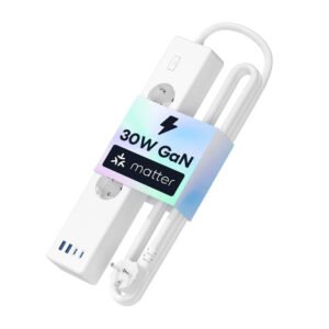 4 outlets + 2x USB-A + 2x USB-C (Matter)