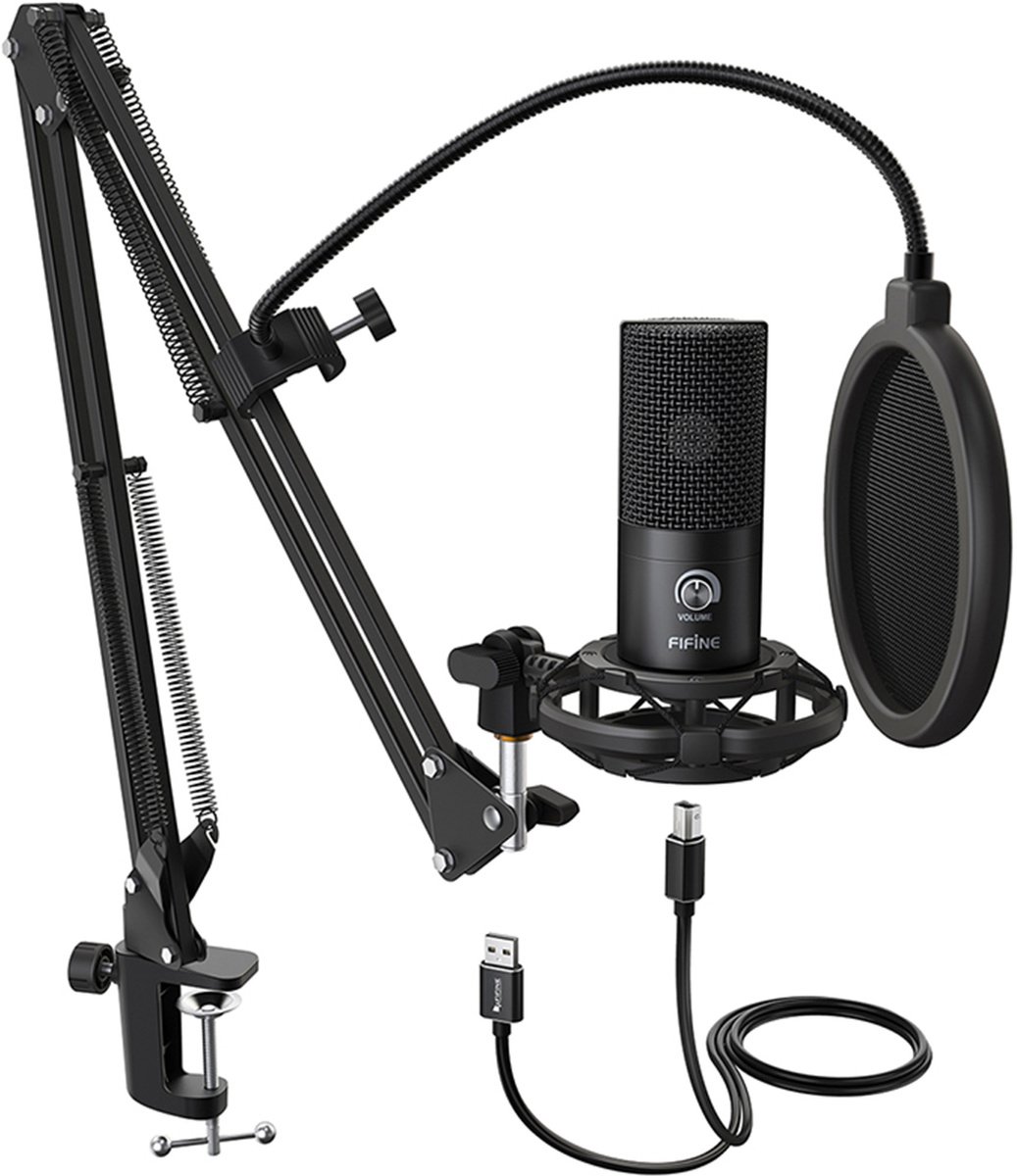 Fifine T669 studijinis mikrofonas (juodas) - Image 3