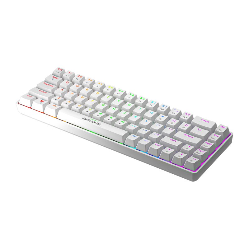 Fifine GK1W mechaninė klaviatūra, 65 %, RGB (balta) - Image 4