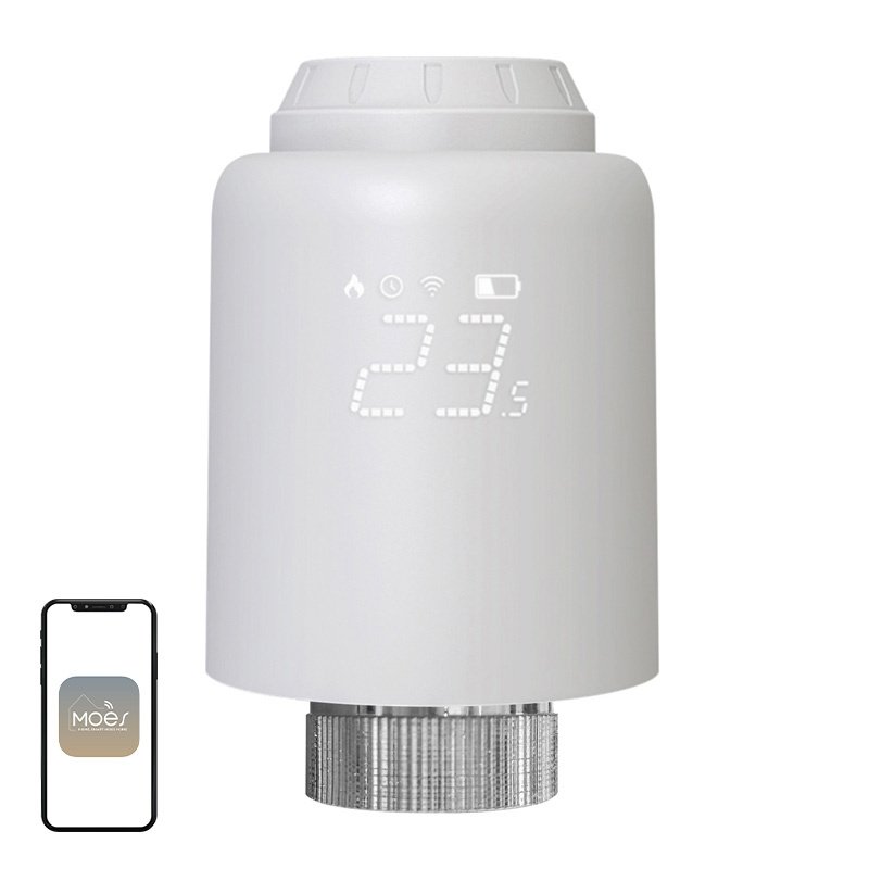 MOES ZTRV-PJ-601-MS Smart Thermostatic Head
