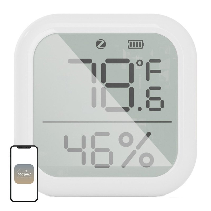 MOES ZSS-KB-TH-LF-C ZigBee LCD Temperature and Humidity Sensor