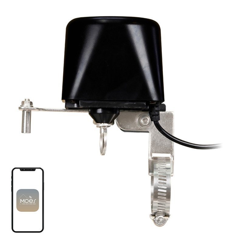 MOES WV-LZ-BK Wi-Fi Water Valve (Black)