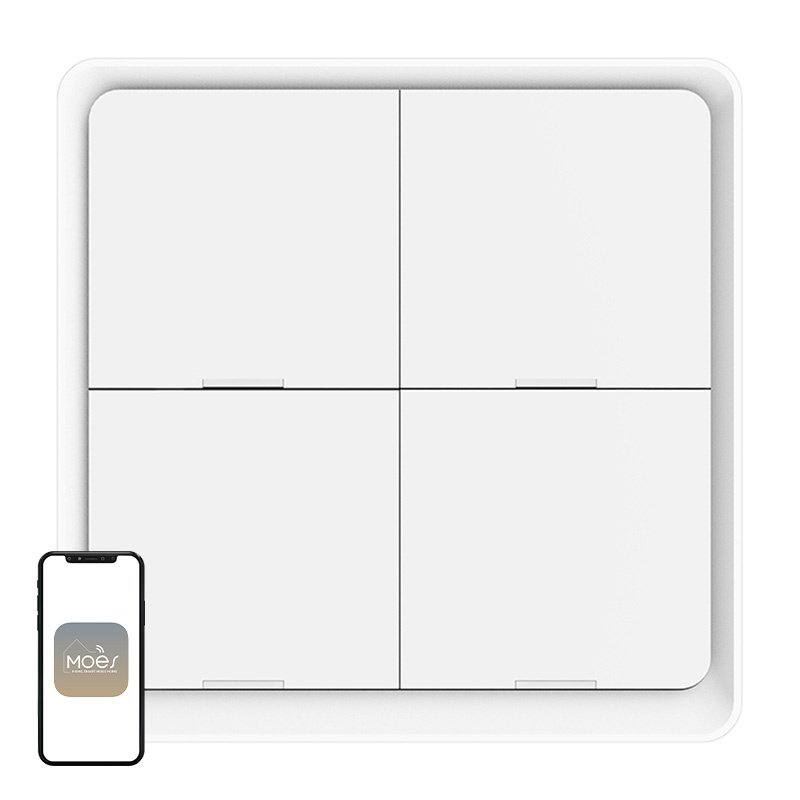 MOES ZT-SY-EU4S ZigBee 4-Button Scene Switch