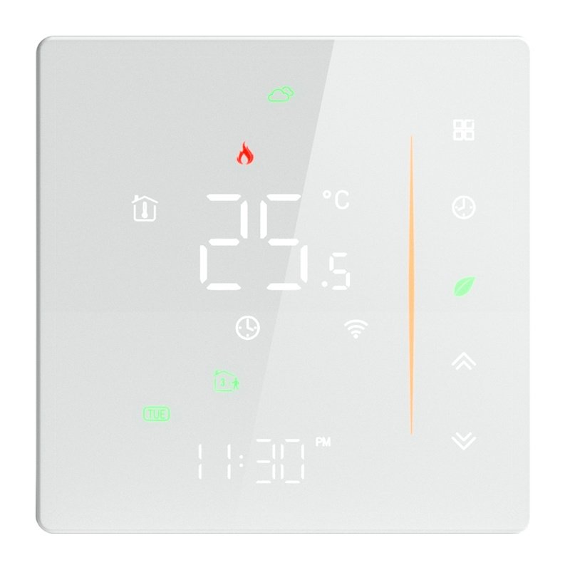 MOES WHT-006-GB-WH Wi-Fi termostatas elektriniam šildymui (baltas) - Image 4