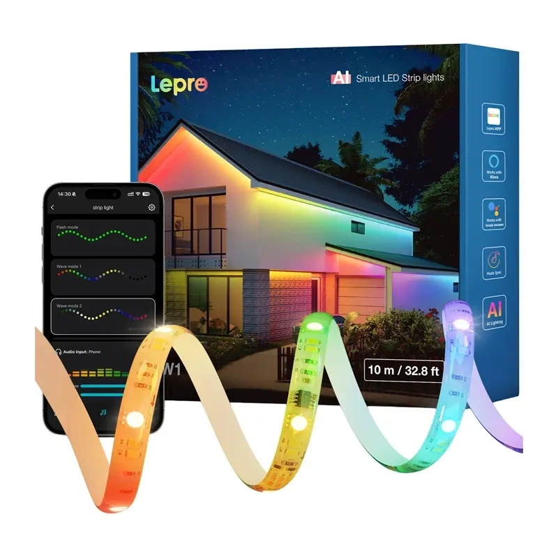 Lepro SW1 WiFi/Bluetooth RGBIC LED juosta, 10 m - Image 2