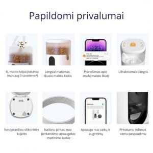 IMOU išmani automatinė šėrykla su kamera PF1 4L